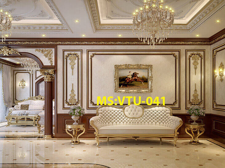 Đóng vách thạch cao tường nhà đẹp VTU041